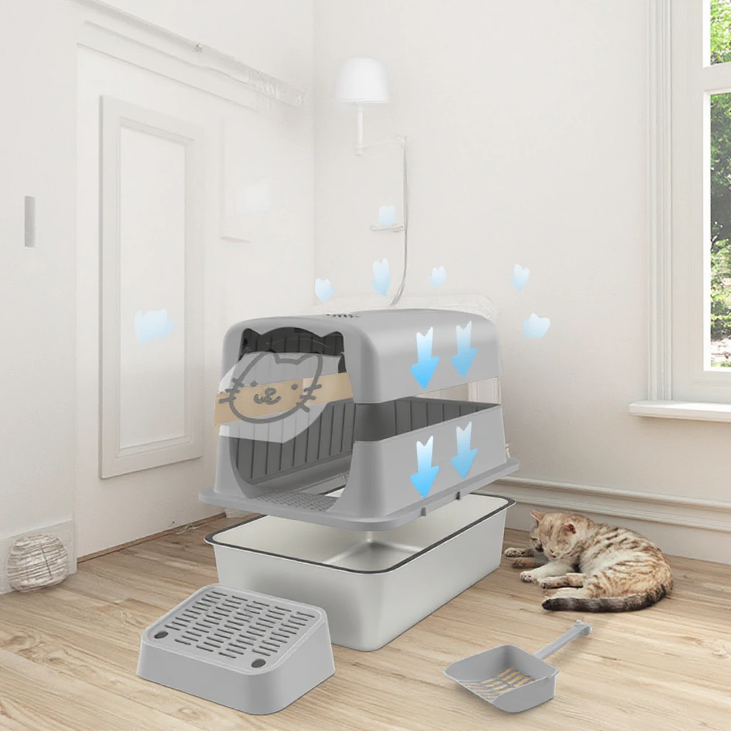 Оптовая продажа, очень большой ящик для кошачьего туалета XL, легко чистящаяся крышка, закрытый ящик для кошачьего туалета с капюшоном из нержавеющей стали
Оптовая продажа, очень большой ящик для кошачьего туалета XL, легко чистящаяся крышка, закрытый ящик для кошачьего туалета с капюшоном из нержавеющей стали