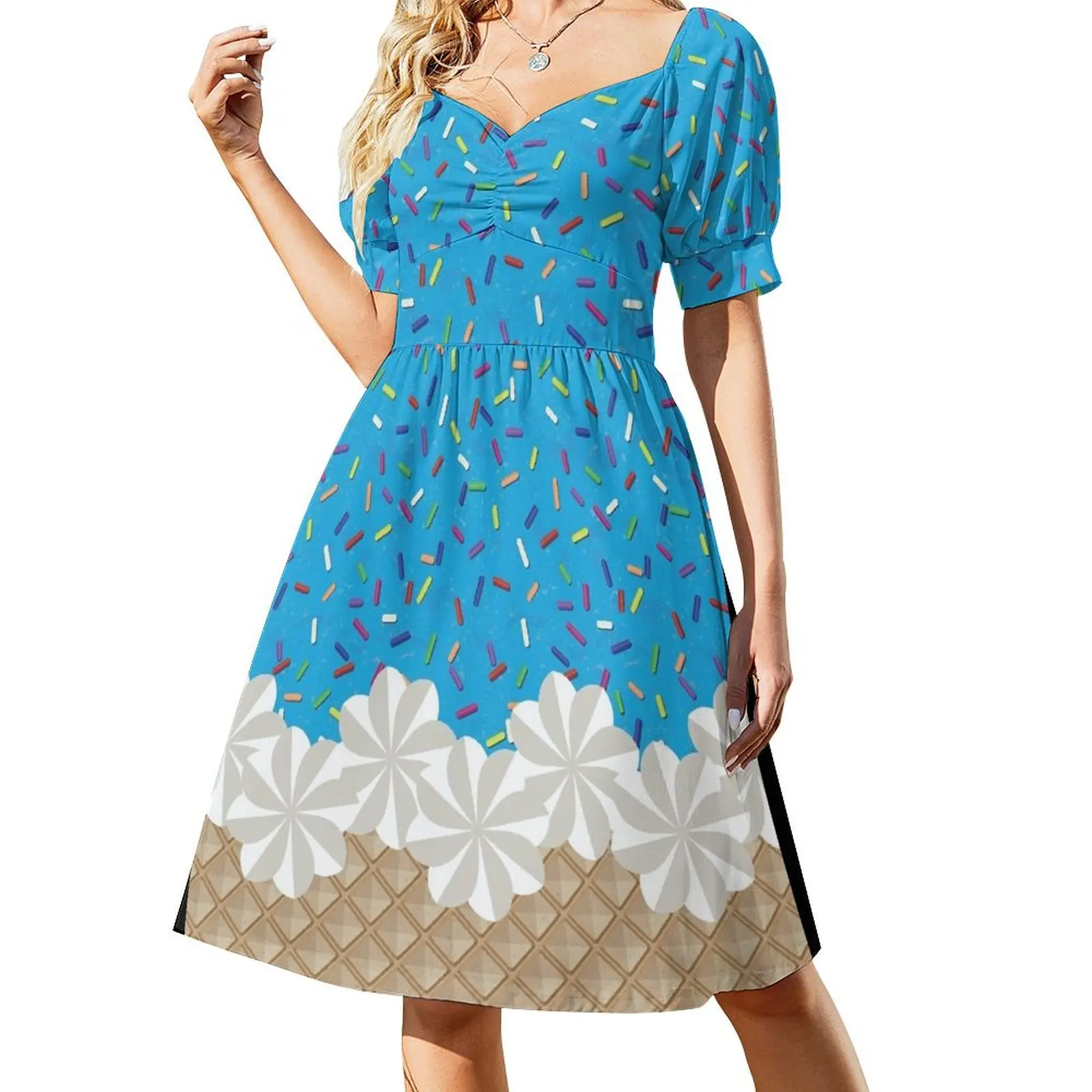 Blue Sprinkles Sundae Short-Sleeved Dress dresses women summer 2025 evening dress
Blue Sprinkles Sundae Short-Sleeved Dress dresses women summer 2025 evening dress