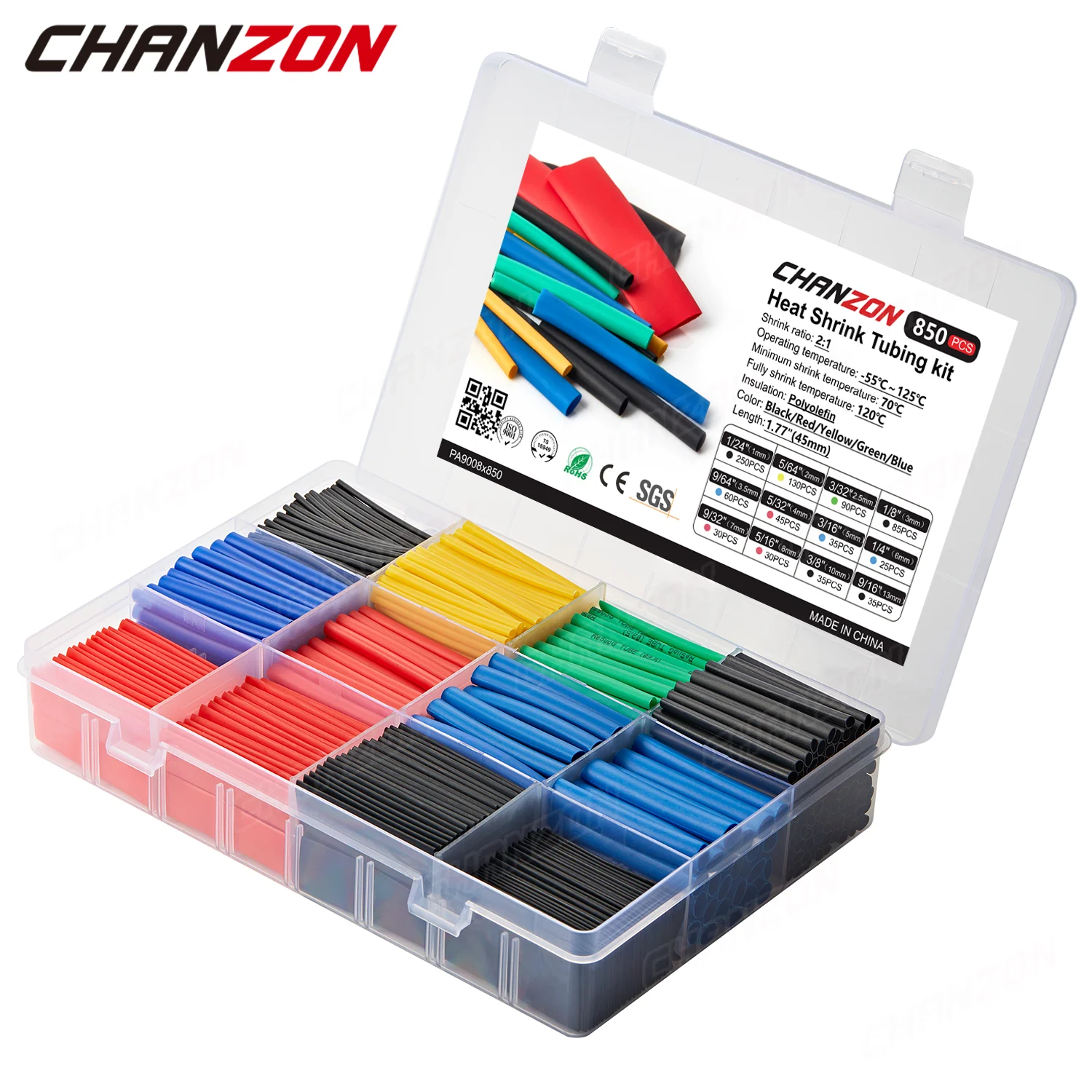 2:1 Shrinkable Wire Shrinking Wrap Tubing Wire Connect Cover Protection Sleeving Wire Sleeve Set for Electrical Wiring Repair
2:1 Shrinkable Wire Shrinking Wrap Tubing Wire Connect Cover Protection Sleeving Wire Sleeve Set for Electrical Wiring Repair