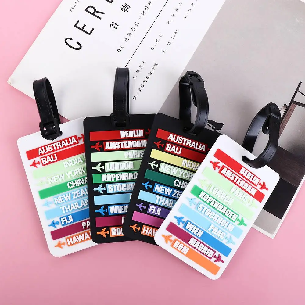 PVC Country Name Luggage Tag Aircraft Consignment Card Tag Airplane Suitcase Tag Boarding Pass Men
PVC Country Name Luggage Tag Aircraft Consignment Card Tag Airplane Suitcase Tag Boarding Pass Men
