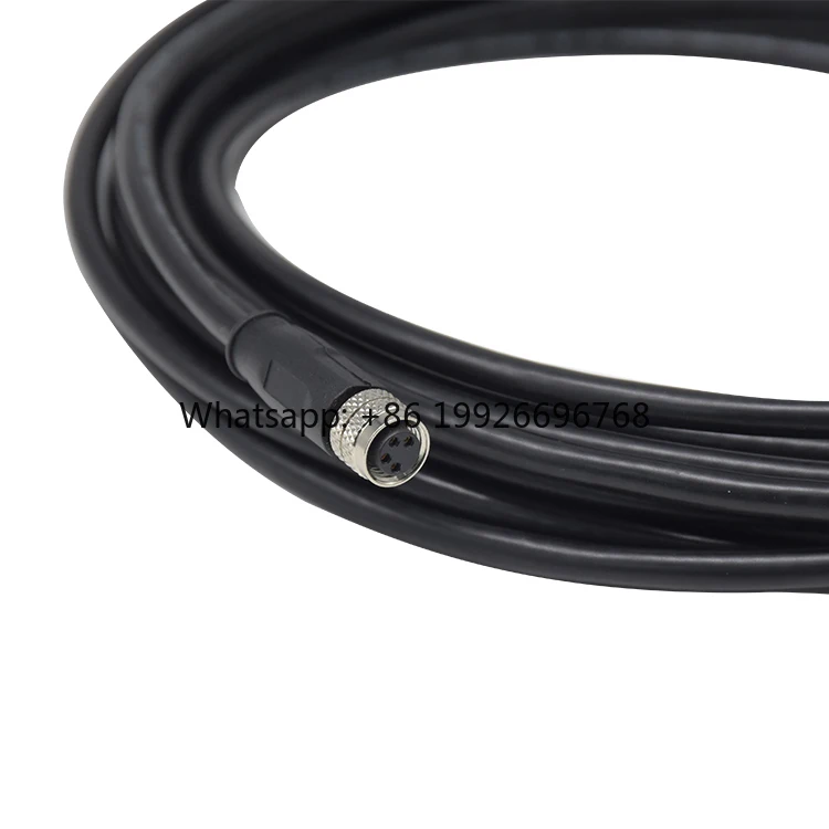 M8 Industrial Automatic IP67 Waterproof Sensor Connector DIN Type CuNi 4Pin Shielded Solder Female Plug Molding Cable 4A
M8 Industrial Automatic IP67 Waterproof Sensor Connector DIN Type CuNi 4Pin Shielded Solder Female Plug Molding Cable 4A