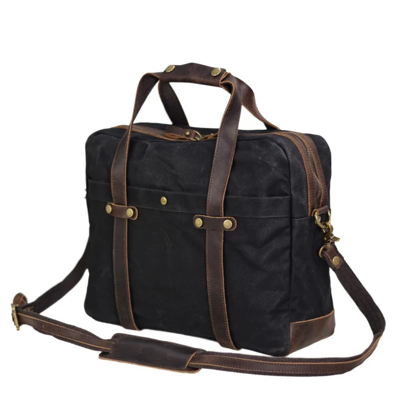 Business men's vintage shoulder bag15.61-inch laptop handbag, waterproof canvas briefcase, crossbody bag Handbag
Business men's vintage shoulder bag15.61-inch laptop handbag, waterproof canvas briefcase, crossbody bag Handbag