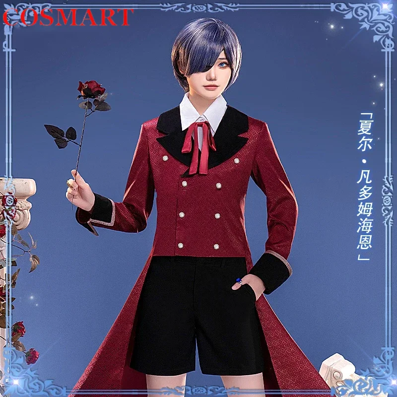 COSMART Anime Black Butler Ciel Phantomhive Red Dress Game Suit Handsome Uniform Cosplay Costume Halloween Party Outfit Men
COSMART Anime Black Butler Ciel Phantomhive Red Dress Game Suit Handsome Uniform Cosplay Costume Halloween Party Outfit Men