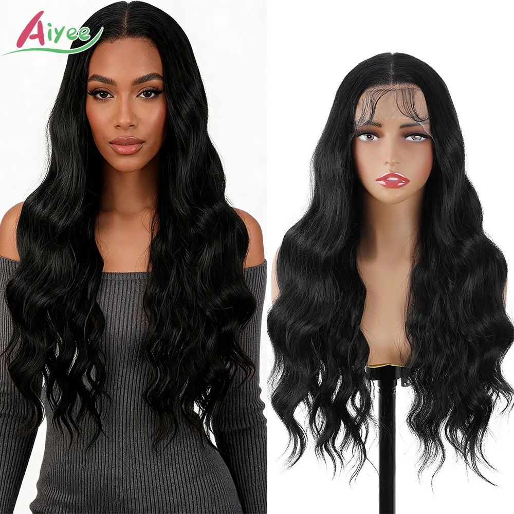AIYEE 24 Inch 13x4 Wavy Lace Front Wig Synthetic Hair Long Cosplay Hairpiece With Brown Honey Blonde Balayage
AIYEE 24 Inch 13x4 Wavy Lace Front Wig Synthetic Hair Long Cosplay Hairpiece With Brown Honey Blonde Balayage