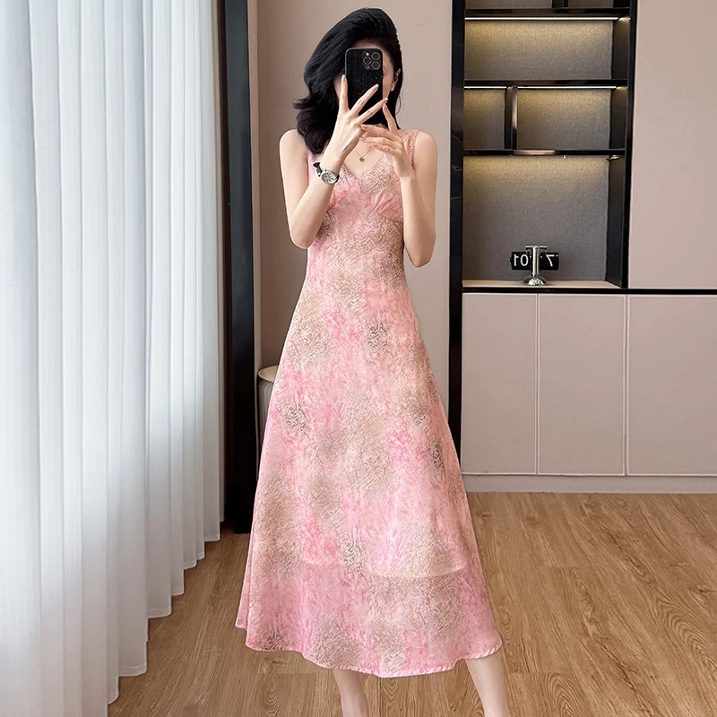 Women's Sexy V-Neck Dress - Light Pink Cotton Sundress, Casual Beachwear, Summer Outfit, Coigarsam
Women's Sexy V-Neck Dress - Light Pink Cotton Sundress, Casual Beachwear, Summer Outfit, Coigarsam