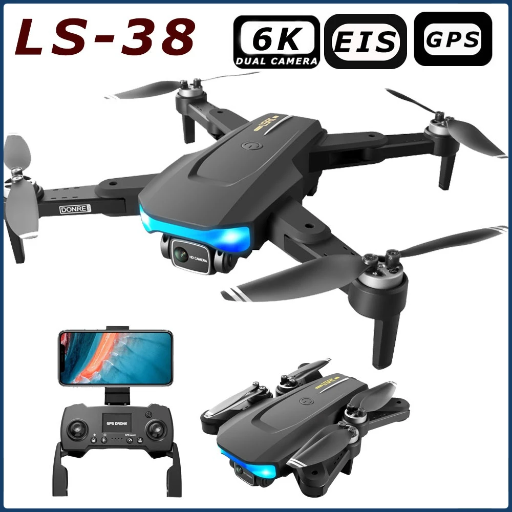 NEW Drone LS-38 5G WiFi FPV Brushless Motor GPS Return 6K HD Dual Camera 360° Laser Obstacle Avoidance RC Quadcopter Drones Toys
NEW Drone LS-38 5G WiFi FPV Brushless Motor GPS Return 6K HD Dual Camera 360° Laser Obstacle Avoidance RC Quadcopter Drones Toys
