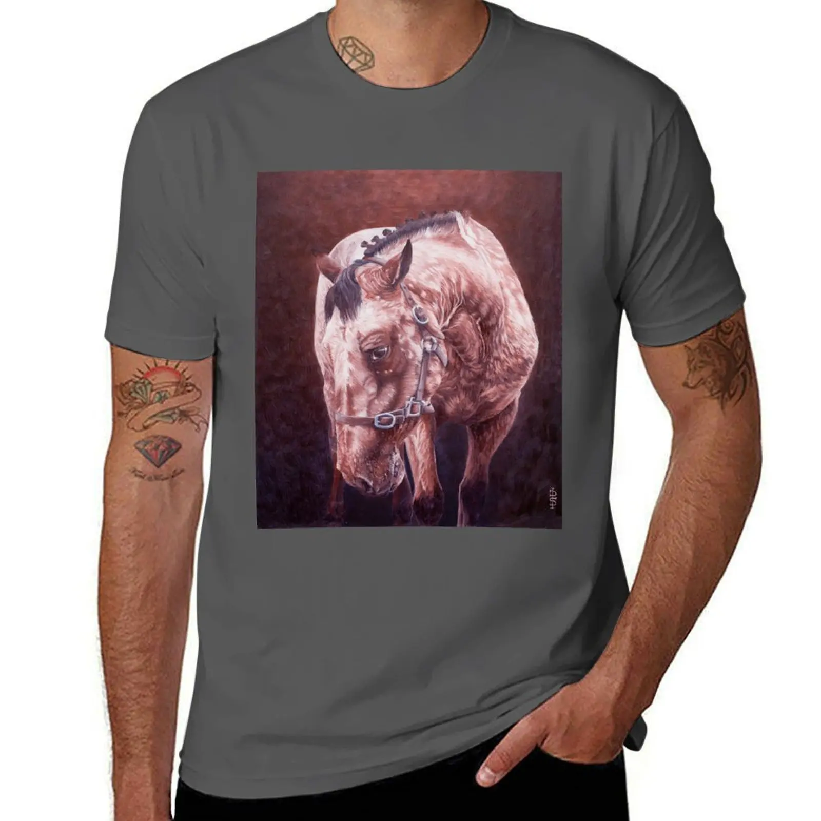 Moody Appaloosa-Ballinasloe Fair 2011 T-Shirt Short sleeve tee plus size clothes Men's t-shirt
Moody Appaloosa-Ballinasloe Fair 2011 T-Shirt Short sleeve tee plus size clothes Men's t-shirt