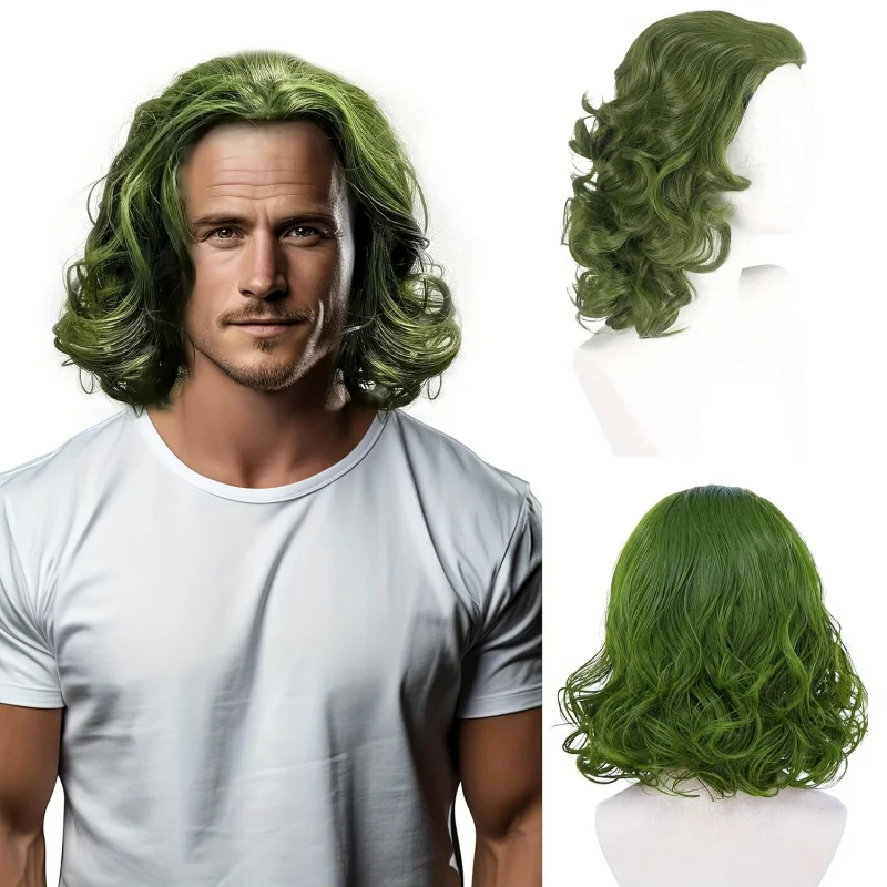 Смелый косплей-готовый зеленый синтетический парик Цей 12-дюймовый (30 см) вьющийся оливково-зеленый парик идеально подходит для косплея супергероя/виллины
Смелый косплей-готовый зеленый синтетический парик Цей 12-дюймовый (30 см) вьющийся оливково-зеленый парик идеально подходит для косплея супергероя/виллины