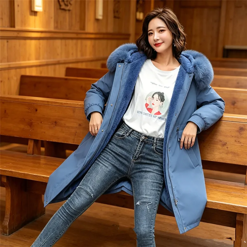 New Winter Jacket 2026 Women Parka Clothes Long Coat Wool Liner Hooded Jacket Fur Collar Thick Warm Snow Wear Padded Parka 6XL
New Winter Jacket 2026 Women Parka Clothes Long Coat Wool Liner Hooded Jacket Fur Collar Thick Warm Snow Wear Padded Parka 6XL