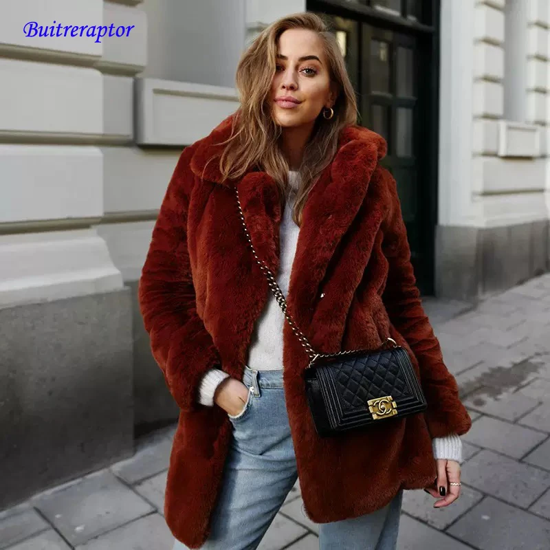 Buitreraptor Brand Fashion Long Faux Rabbit Fur Coat Jacket Women Winter Oversized Shaggy Plush Fur Coats Street Girls Overcoa
Buitreraptor Brand Fashion Long Faux Rabbit Fur Coat Jacket Women Winter Oversized Shaggy Plush Fur Coats Street Girls Overcoa