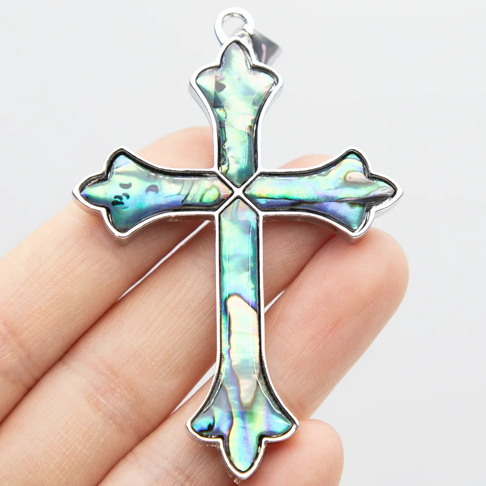 46-68mm Natural Black Shell White Shell Abalone Shell Cross Shaped DIY Necklace Pendant Exquisite Fashion Valentine's Day Gift
46-68mm Natural Black Shell White Shell Abalone Shell Cross Shaped DIY Necklace Pendant Exquisite Fashion Valentine's Day Gift