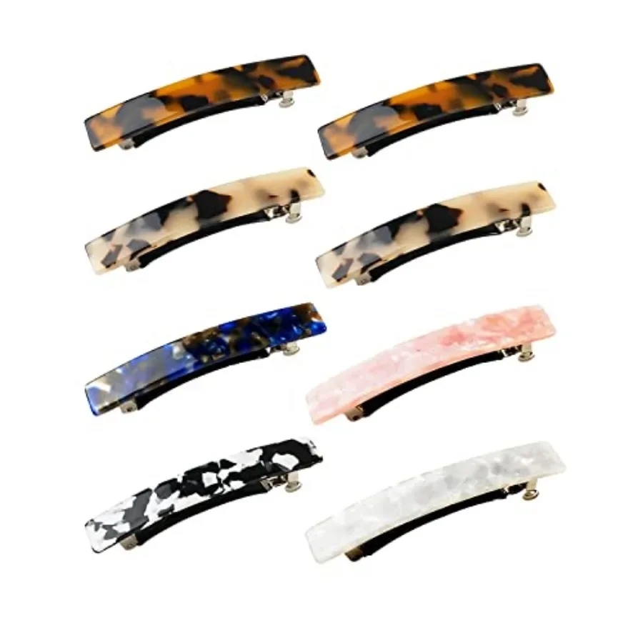Hair Barrettes for Women, 8 Pcs Barrettes for Fine Thin Thick Hair, 3 Inch Acetate Small Clips Barrette No Slip, French Tortois
Hair Barrettes for Women, 8 Pcs Barrettes for Fine Thin Thick Hair, 3 Inch Acetate Small Clips Barrette No Slip, French Tortois