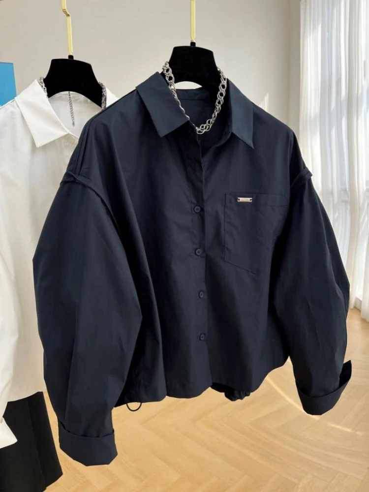 2025 Spring New Elegant Shirts Women's Chic Design Blouse Tops Fashion Loose Solid Color Long Sleeve Shirt
2025 Spring New Elegant Shirts Women's Chic Design Blouse Tops Fashion Loose Solid Color Long Sleeve Shirt