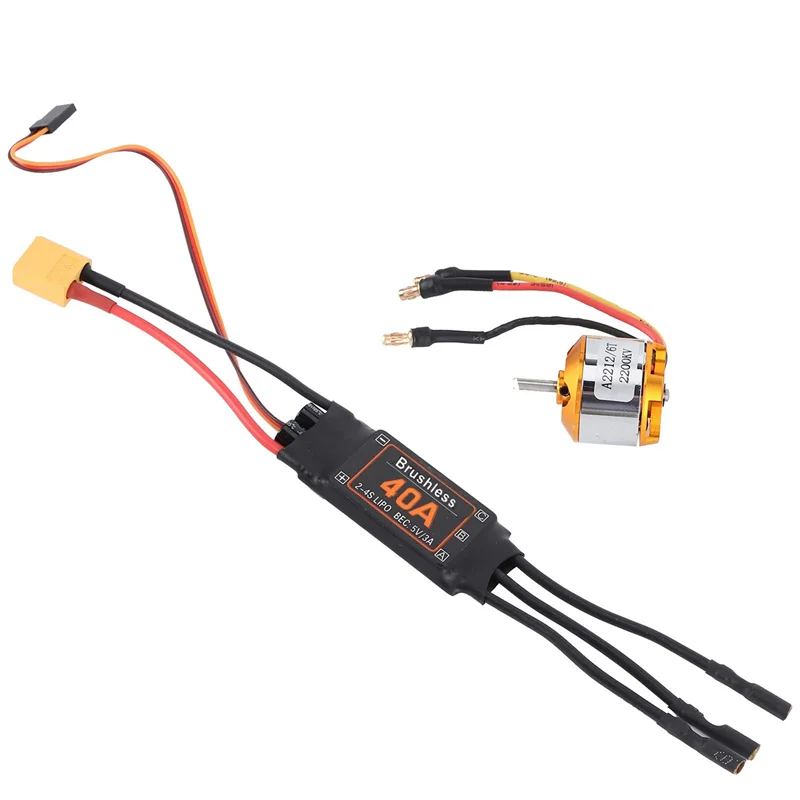 AINY-2212 KV2200 Двигатель + 40A Бесщеточный ESC XT60 Комплект ESC для радиоуправляемого двигателя, как показано на рисунке, металлический + пластиковый комплект ESC для радиоуправляемого двигателя для дрона-вертолета
AINY-2212 KV2200 Двигатель + 40A Бесщеточный ESC XT60 Комплект ESC для радиоуправляемого двигателя, как показано на рисунке, металлический + пластиковый комплект ESC для радиоуправляемого двигателя для дрона-вертолета