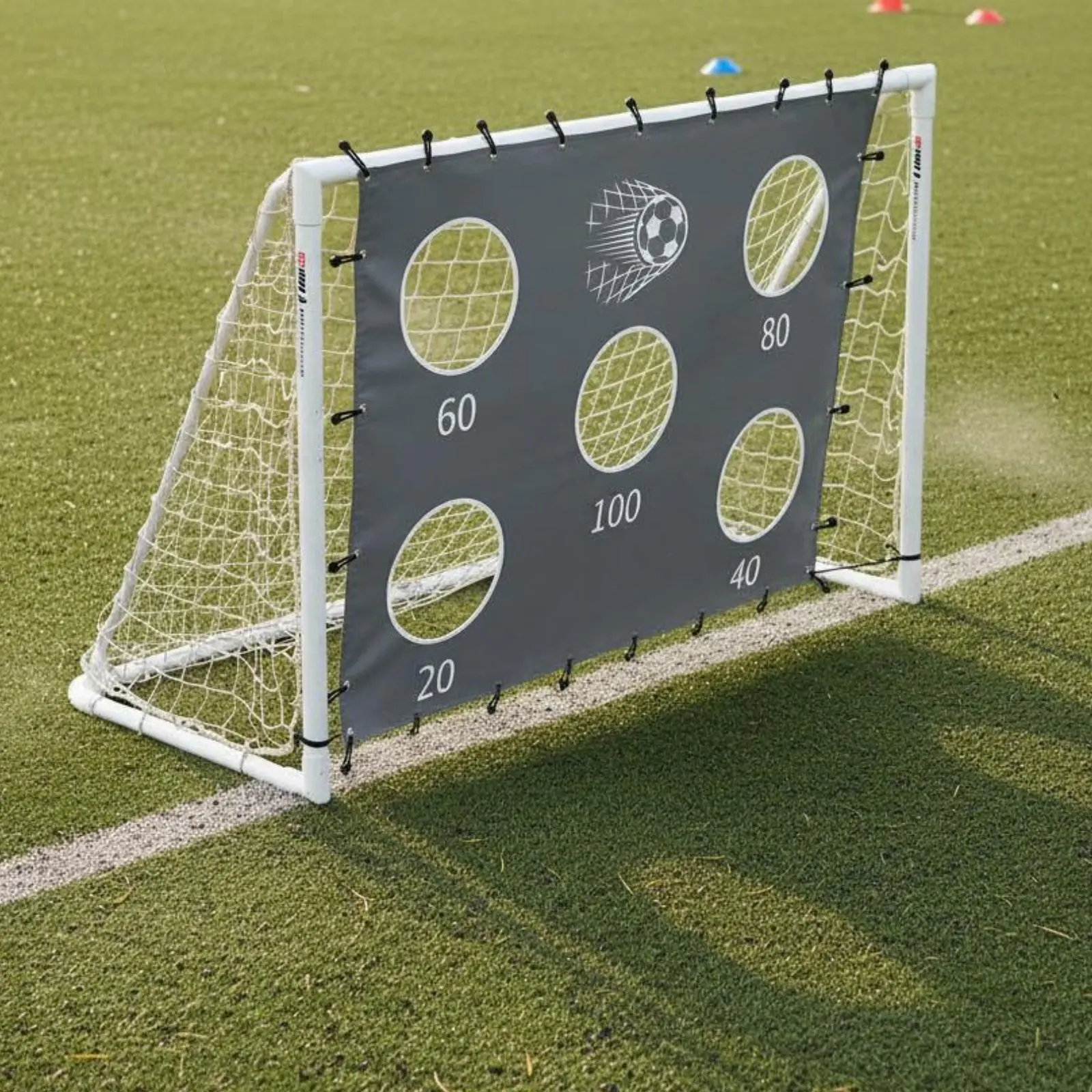 Footy Kicking Accuracy Instructor Portable Sport Net Mark Sheet Sports Gear for Children, Indoor, Beach
Footy Kicking Accuracy Instructor Portable Sport Net Mark Sheet Sports Gear for Children, Indoor, Beach