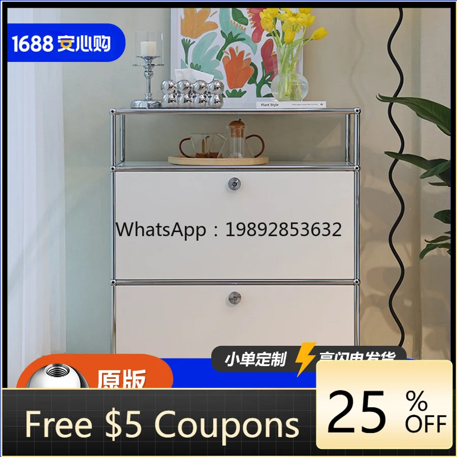 LYY Module Double-Layer Small Side Cabinet Vintage Modern Stainless Steel Storage Chest
LYY Module Double-Layer Small Side Cabinet Vintage Modern Stainless Steel Storage Chest