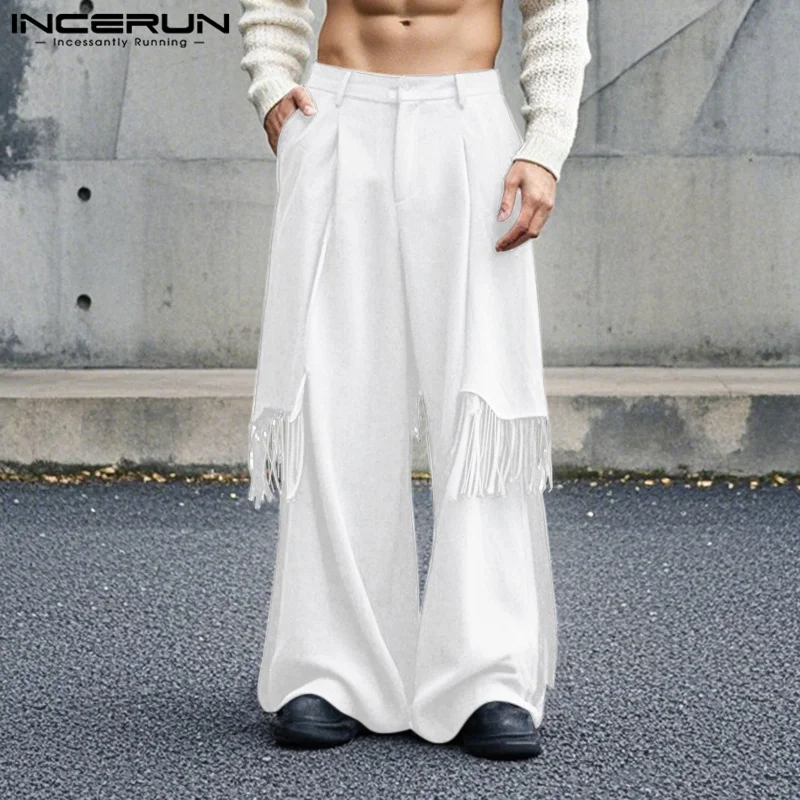 INCERUN 2025 American Style Trousers Fashion New Men Solid Tassel Design Long Pants Male Casual Personality Male Pantalons S-5XL
INCERUN 2025 American Style Trousers Fashion New Men Solid Tassel Design Long Pants Male Casual Personality Male Pantalons S-5XL