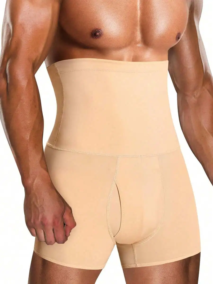 Men High-Waisted Seamless Compression Boxer Briefs For Tummy Control And Waist Slimming Body Shaping
Men High-Waisted Seamless Compression Boxer Briefs For Tummy Control And Waist Slimming Body Shaping