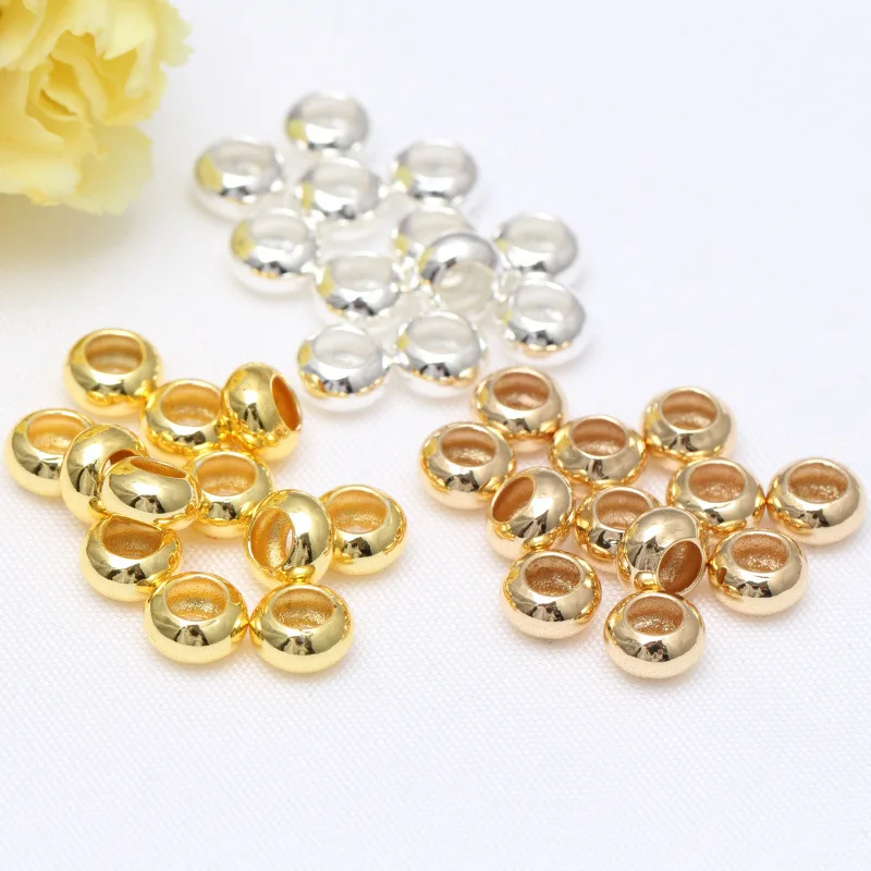 20pcs Large Hole Abacus Spacer Beads Jewelry Making Materials Accessories DIY Charms Bracelets Necklace 14K Gold Plated Supplies
20pcs Large Hole Abacus Spacer Beads Jewelry Making Materials Accessories DIY Charms Bracelets Necklace 14K Gold Plated Supplies