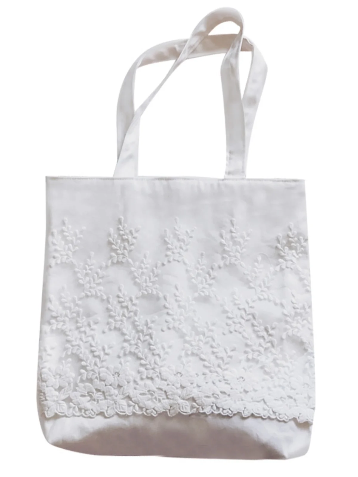 Princess Style Lace Canvas Bag Simple Artistic Handbag for College Students Cotton Bookbag Floral Print Casual Shoulder Bag
Princess Style Lace Canvas Bag Simple Artistic Handbag for College Students Cotton Bookbag Floral Print Casual Shoulder Bag