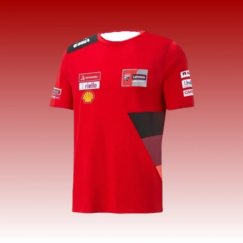 New Motorcycle Men's and Women's T-shirt Breathable Quick Drying Outdoor Riding Suit Ducati Printed Racing Suit
New Motorcycle Men's and Women's T-shirt Breathable Quick Drying Outdoor Riding Suit Ducati Printed Racing Suit