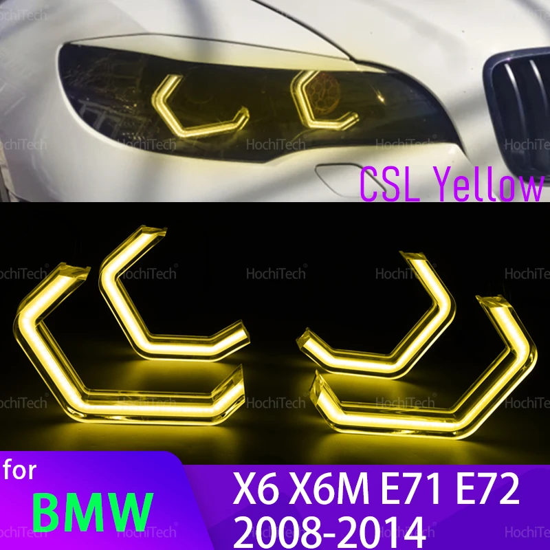 Для BMW X6 X6M E71 E72 2008-2014 M4 Стиль Лимонно-желтый цвет DRL Светодиодный светильник «ангельские глазки» Белый комплект дневных ходовых огней
Для BMW X6 X6M E71 E72 2008-2014 M4 Стиль Лимонно-желтый цвет DRL Светодиодный светильник «ангельские глазки» Белый комплект дневных ходовых огней