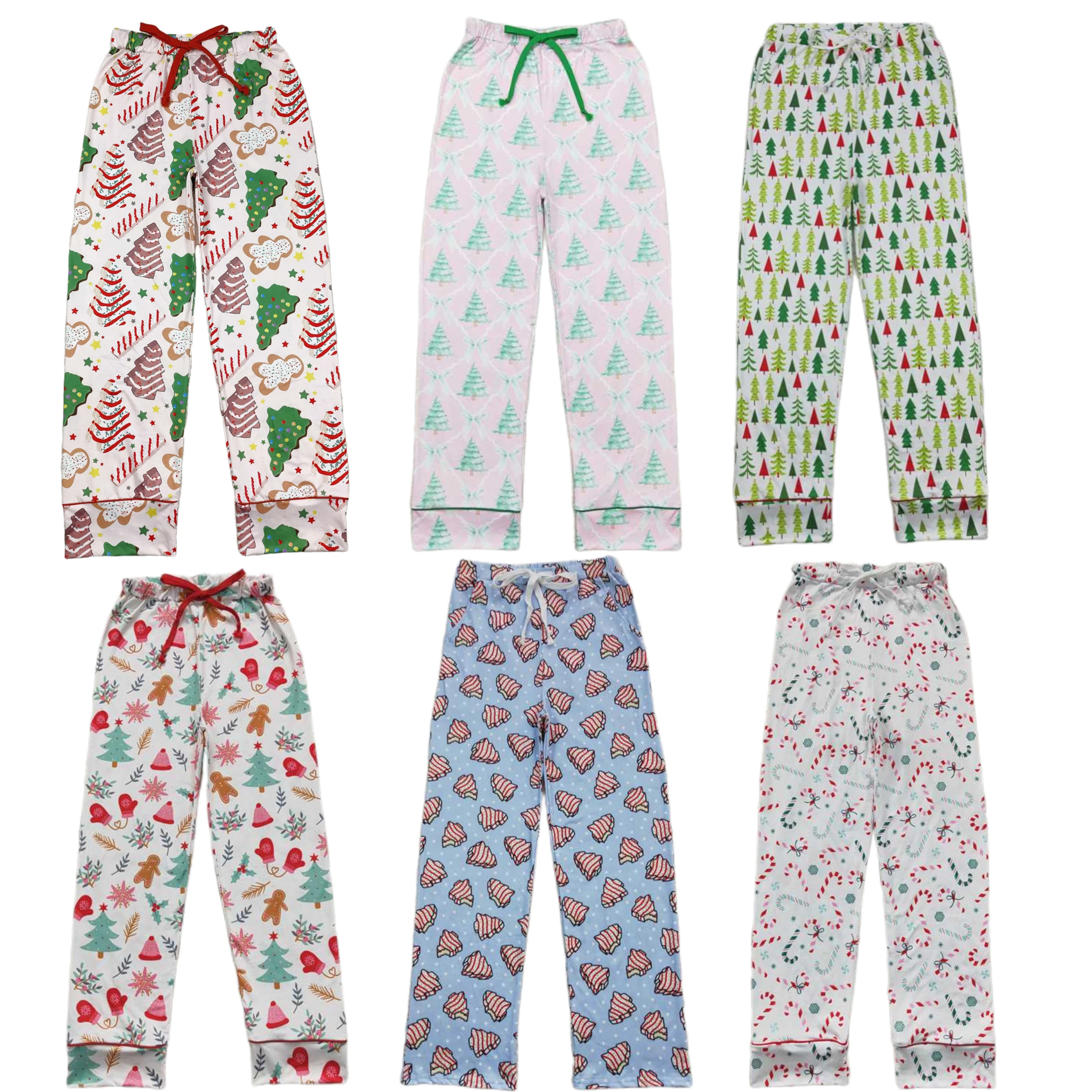 Wholesale Women Men Boutique Christmas Santa Tree Cake Trousers Pajamas Pants Adjustable Adult Trousers Comfortable Clothing
Wholesale Women Men Boutique Christmas Santa Tree Cake Trousers Pajamas Pants Adjustable Adult Trousers Comfortable Clothing