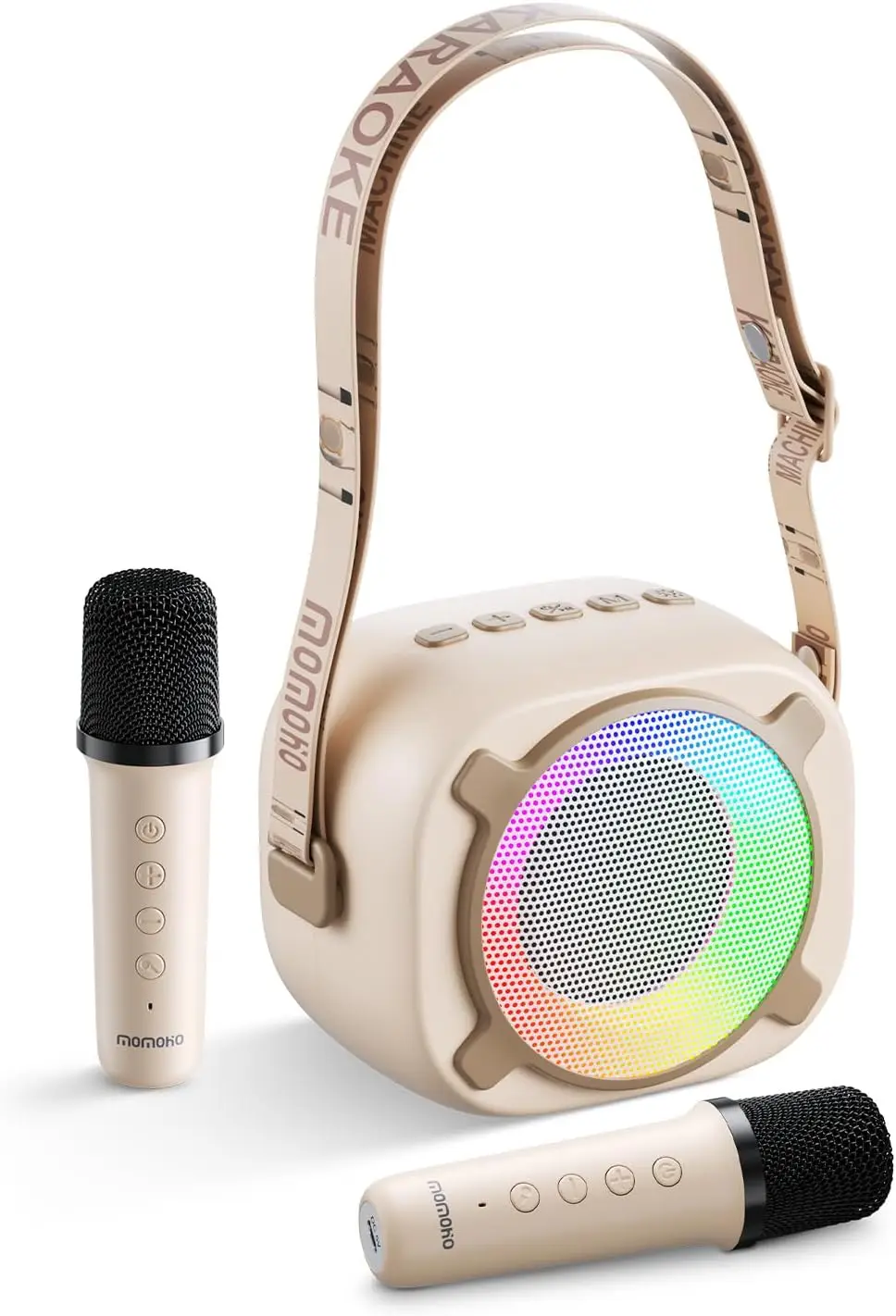 Mini Portable Karaoke Machine with 2 Wireless Mics, Party Lights for Kids 3-12, Birthday Gift Toy
Mini Portable Karaoke Machine with 2 Wireless Mics, Party Lights for Kids 3-12, Birthday Gift Toy