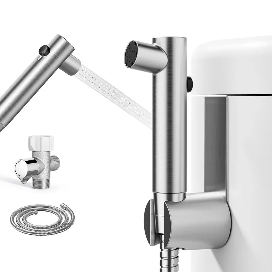 Stainless Steel Handheld Bidet Sprayer for Toilet, Stepless Water Pressure Control, Gentle Toilet Jet Spray with LeakProof Bidet
Stainless Steel Handheld Bidet Sprayer for Toilet, Stepless Water Pressure Control, Gentle Toilet Jet Spray with LeakProof Bidet