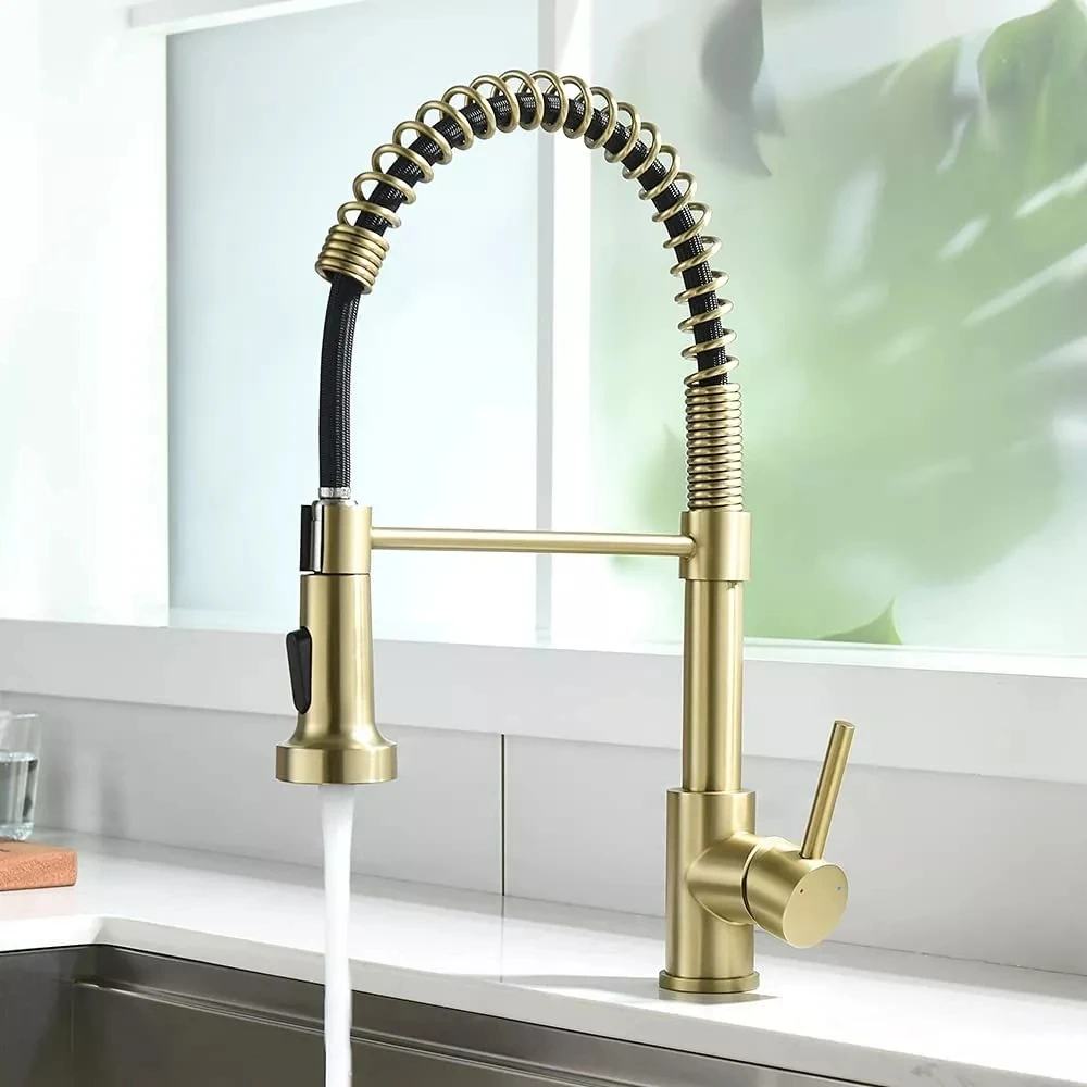 High Quality Pull Out Kitchen sink faucet One Handle One Hole Kitchen faucet Cold hot water,Brushed Nickel/Brushed gold/Black
High Quality Pull Out Kitchen sink faucet One Handle One Hole Kitchen faucet Cold hot water,Brushed Nickel/Brushed gold/Black