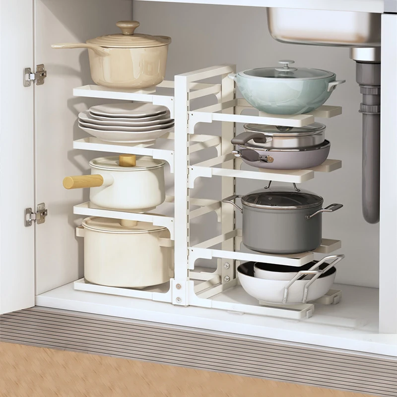 Kitchen Countertop Pot Rack Carbon Steel Adjustable Drain Storage Rack Multi-Layer Kitchen Pot Multifunctional Storage Rack
Kitchen Countertop Pot Rack Carbon Steel Adjustable Drain Storage Rack Multi-Layer Kitchen Pot Multifunctional Storage Rack
