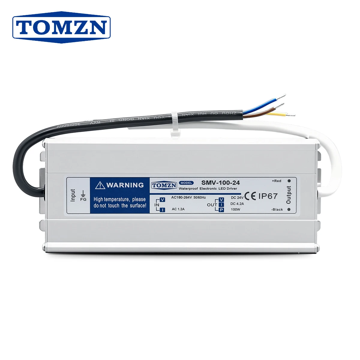 TOMZN 100W IP67 Waterproof Power Supply AC 180-264V to DC 12V 8.3A 24V 4.2A LED Driver Outdoor Transformer Adapter for LED Strip
TOMZN 100W IP67 Waterproof Power Supply AC 180-264V to DC 12V 8.3A 24V 4.2A LED Driver Outdoor Transformer Adapter for LED Strip
