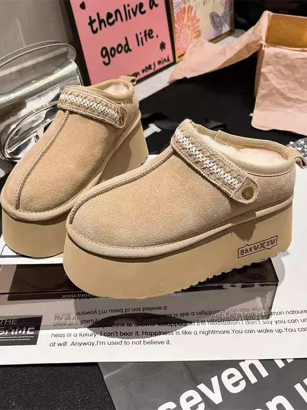Гонконгские этнические женские зимние сапоги Thi Bot из чистой шерсти, двойные кожаные меховые тапочки, удобные повседневные тапочки
Гонконгские этнические женские зимние сапоги Thi Bot из чистой шерсти, двойные кожаные меховые тапочки, удобные повседневные тапочки