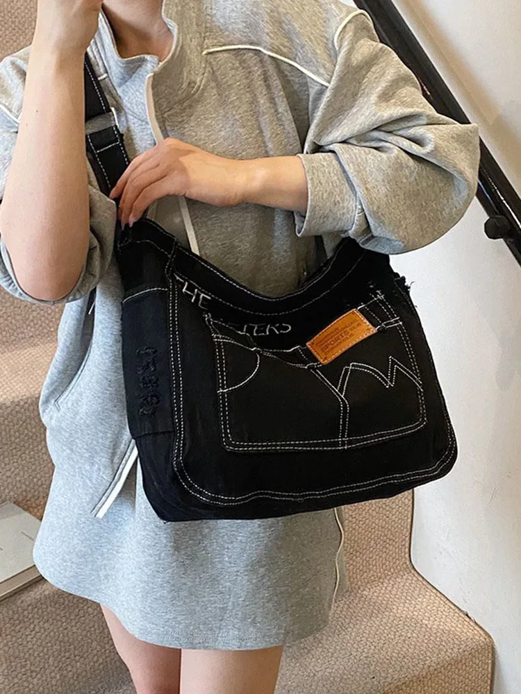 Large Tote Crossbody Bags for Women Denim Shoulder Bag for Daily Essentials bags for woman luxury bags designers handbag
Large Tote Crossbody Bags for Women Denim Shoulder Bag for Daily Essentials bags for woman luxury bags designers handbag