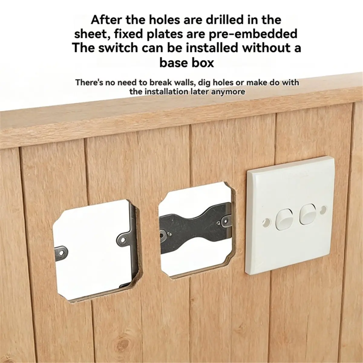 ABFS Type 86 Switch Concealed Box Repair Fixing Plate W/ Magnetic Fixing Plate Screws Kit Stainless Steel Fixing Plate Parts
ABFS Type 86 Switch Concealed Box Repair Fixing Plate W/ Magnetic Fixing Plate Screws Kit Stainless Steel Fixing Plate Parts