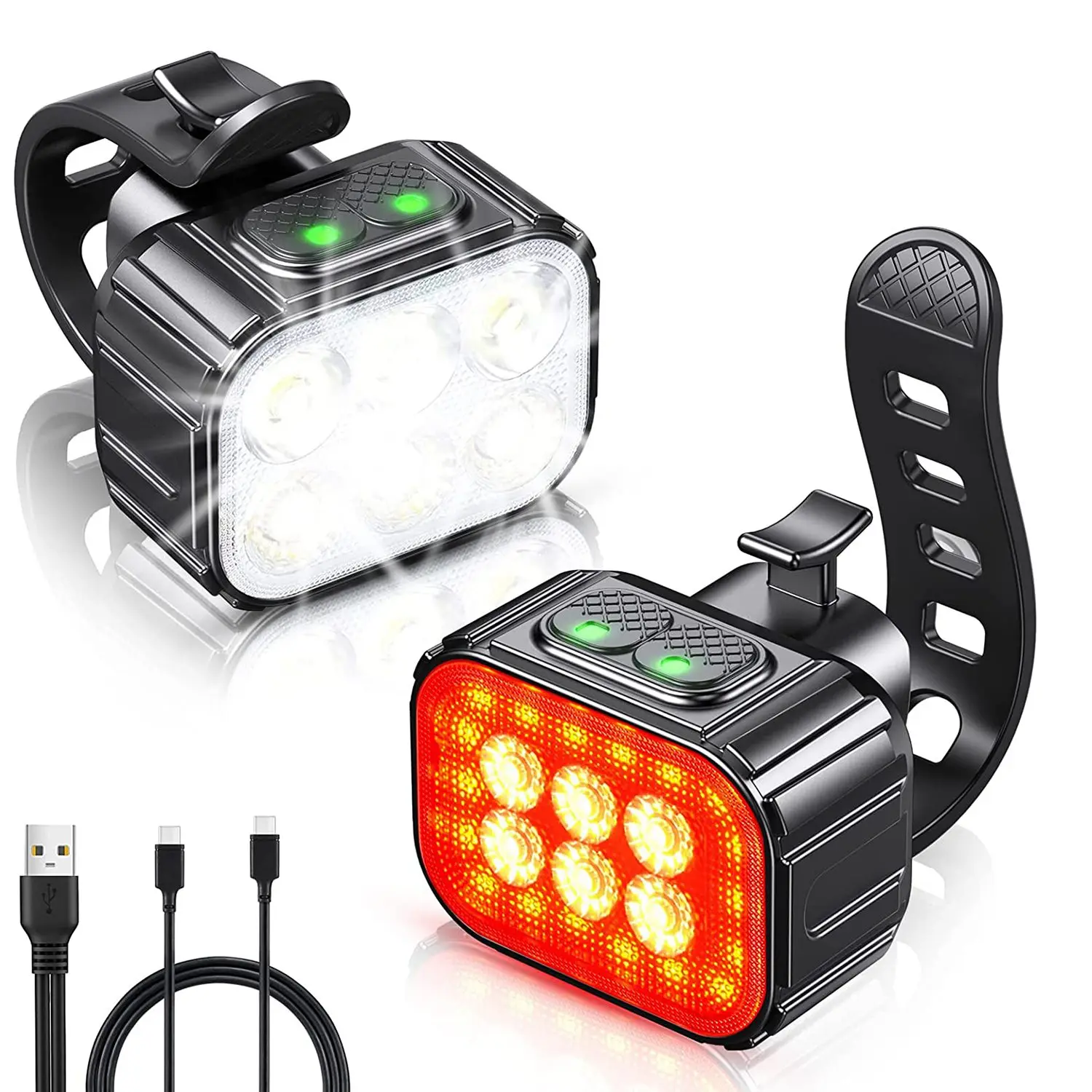 Bike Light Set Super Bright,Bike USB Rechargeable LED Light,Bike Light for Night Riding,Bike Front and Tail Light
Bike Light Set Super Bright,Bike USB Rechargeable LED Light,Bike Light for Night Riding,Bike Front and Tail Light