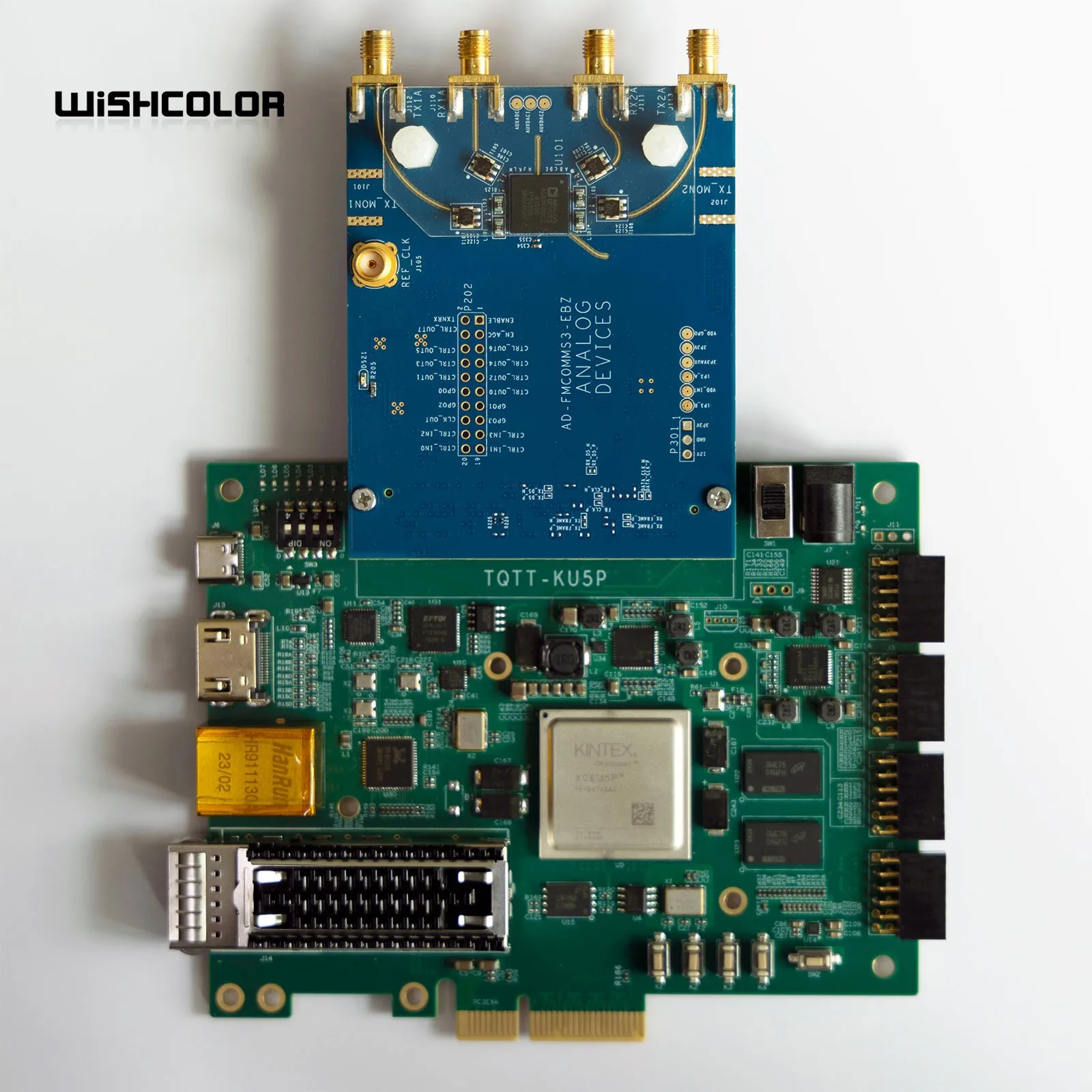 Плата разработки HamGeek XCKU5P + модуль RF AD9361 FMCPCIE3.0, HDMI-совместимый 100G Gigabit Ethernet для разработки на FPGA
Плата разработки HamGeek XCKU5P + модуль RF AD9361 FMCPCIE3.0, HDMI-совместимый 100G Gigabit Ethernet для разработки на FPGA