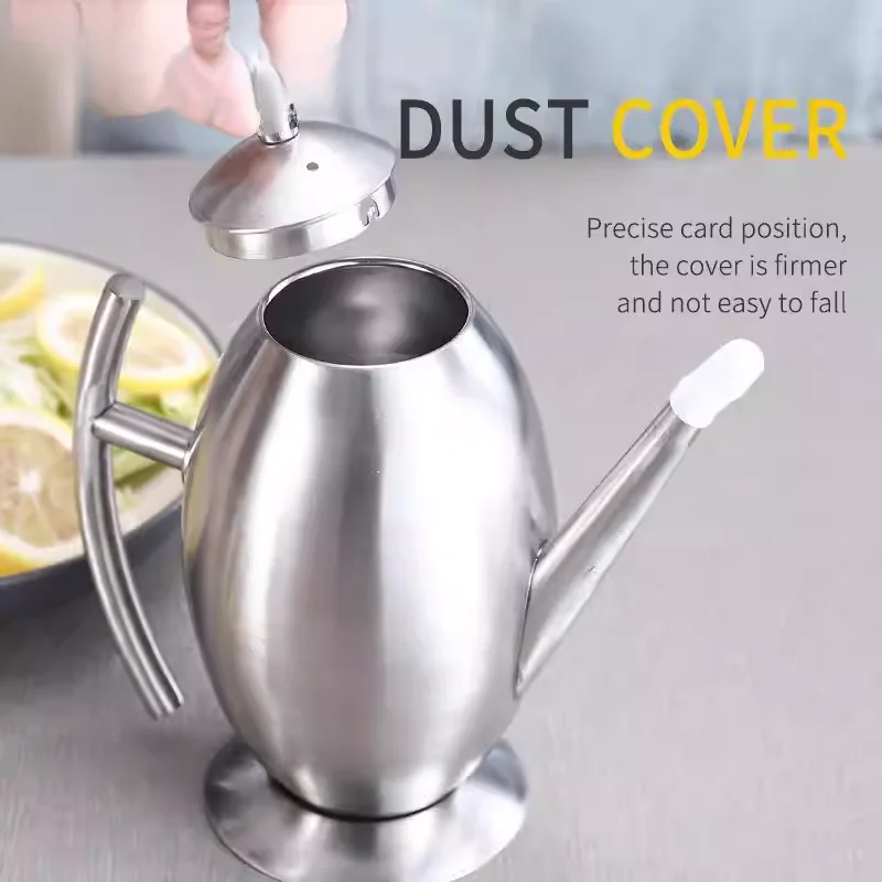 Современная простая бутылка для масла из нержавеющей стали 304, для кухни и дома, с защитой от капель, для масла, уксуса и соусов, для приготовления пищи
Современная простая бутылка для масла из нержавеющей стали 304, для кухни и дома, с защитой от капель, для масла, уксуса и соусов, для приготовления пищи