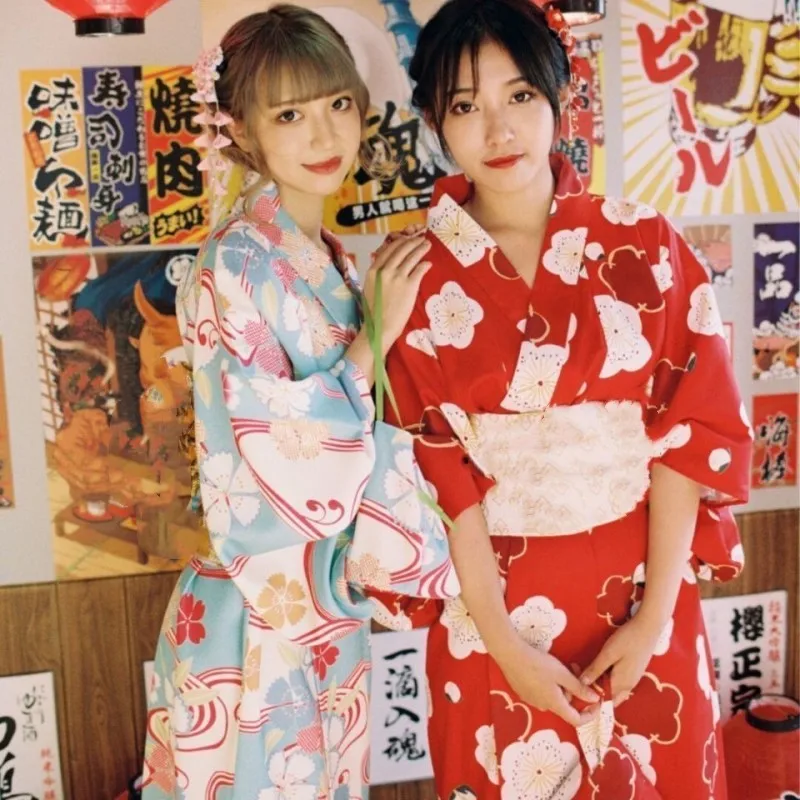 Women's Floral Traditional Japanese Kimono with Obi Vintage Ladies Geisha Dance Performance Photography Yukata Clothing
Women's Floral Traditional Japanese Kimono with Obi Vintage Ladies Geisha Dance Performance Photography Yukata Clothing