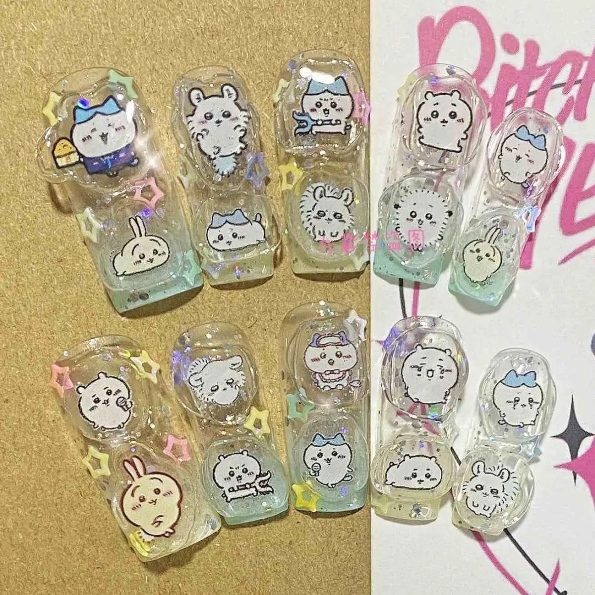 Chiikawa Hachiware Usagi Kawaii аниме мультфильм симпатичный ношение ногтей арт патч ручной работы пользовательский девушка подарок на день рождения
Chiikawa Hachiware Usagi Kawaii аниме мультфильм симпатичный ношение ногтей арт патч ручной работы пользовательский девушка подарок на день рождения