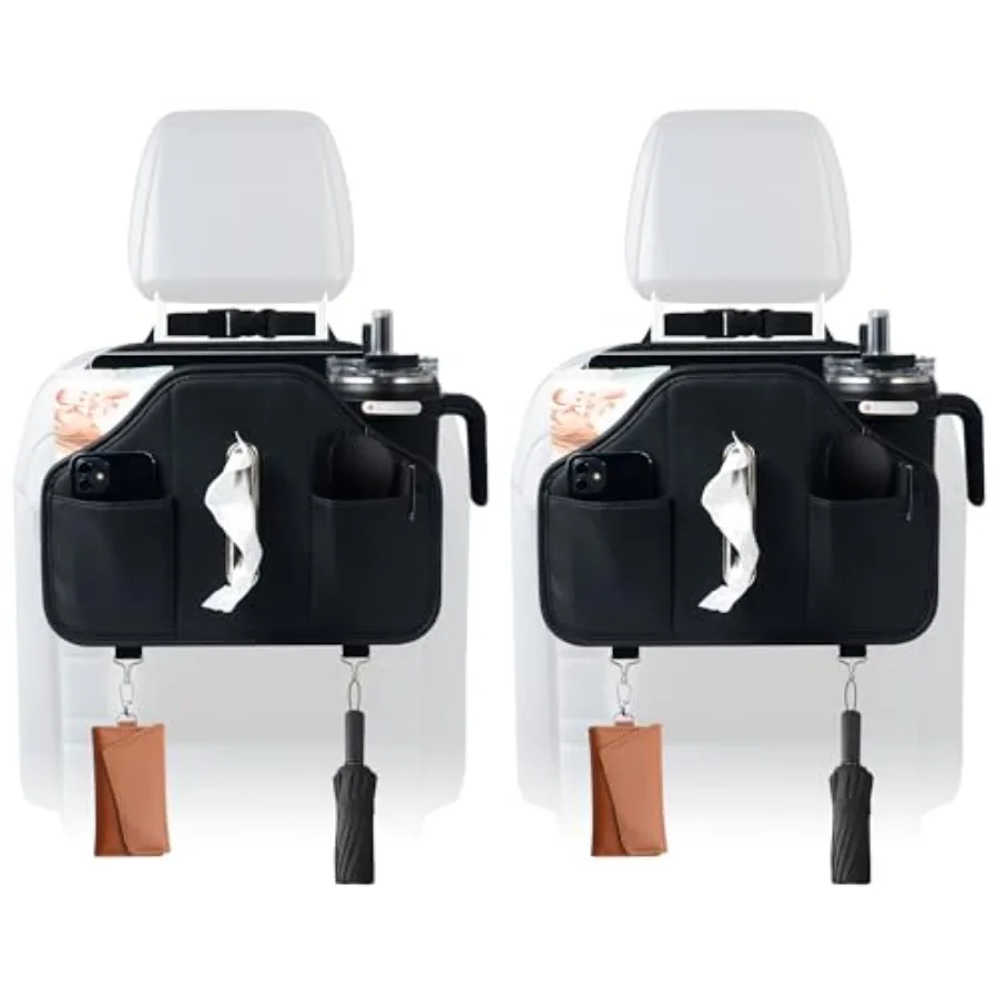Upgraded Car Seat Back Organizer With Extra Large Tissue Holder Fits For Kleenex Tissue Box 50-230ct PU Leather Headrest Seat B
Upgraded Car Seat Back Organizer With Extra Large Tissue Holder Fits For Kleenex Tissue Box 50-230ct PU Leather Headrest Seat B