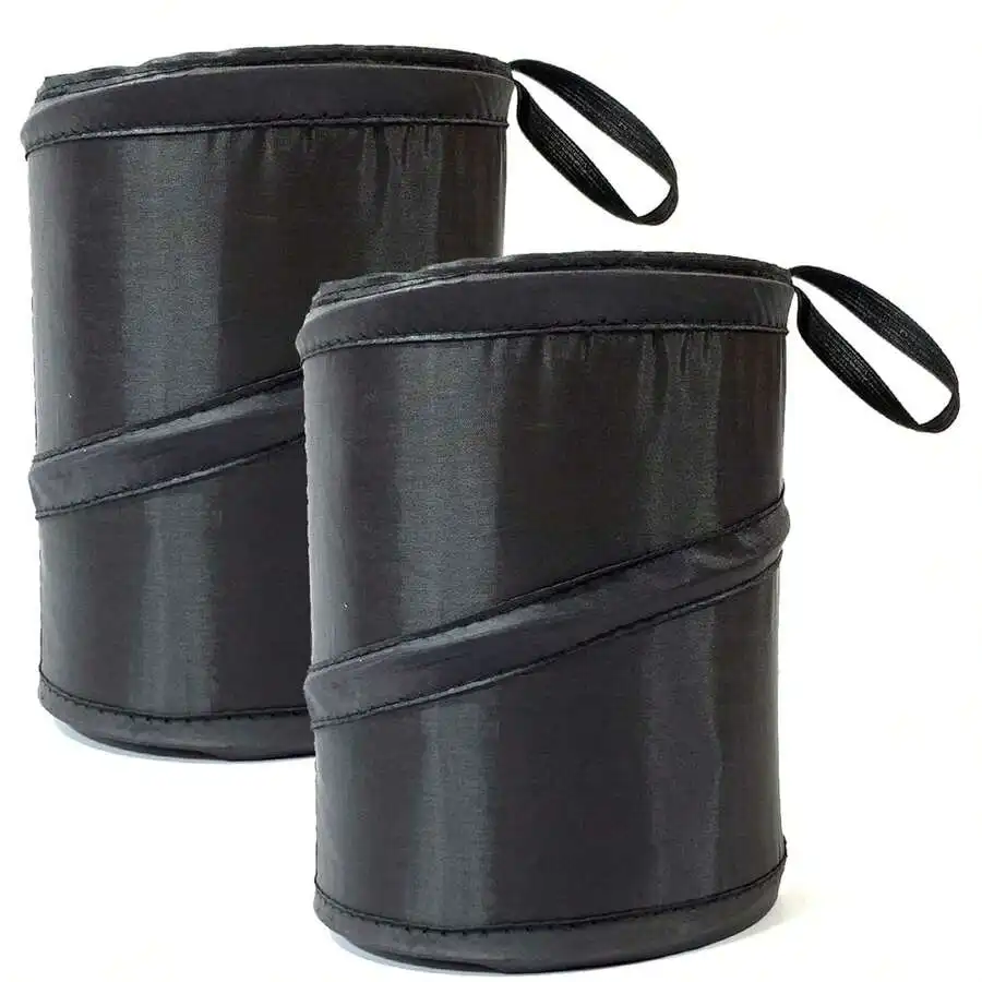 2 Pack Collapsible Car Trash Can 1 Gallon Portable Waste Bin Black
2 Pack Collapsible Car Trash Can 1 Gallon Portable Waste Bin Black