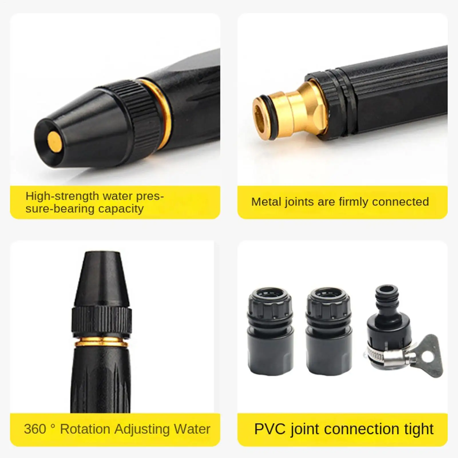 Car Wash Hose Sprayer High-Pressure Leak-Proof Washer Home Car Washing Water Hose Nozzle For Outdoor Pathway Backyard Patio
Car Wash Hose Sprayer High-Pressure Leak-Proof Washer Home Car Washing Water Hose Nozzle For Outdoor Pathway Backyard Patio