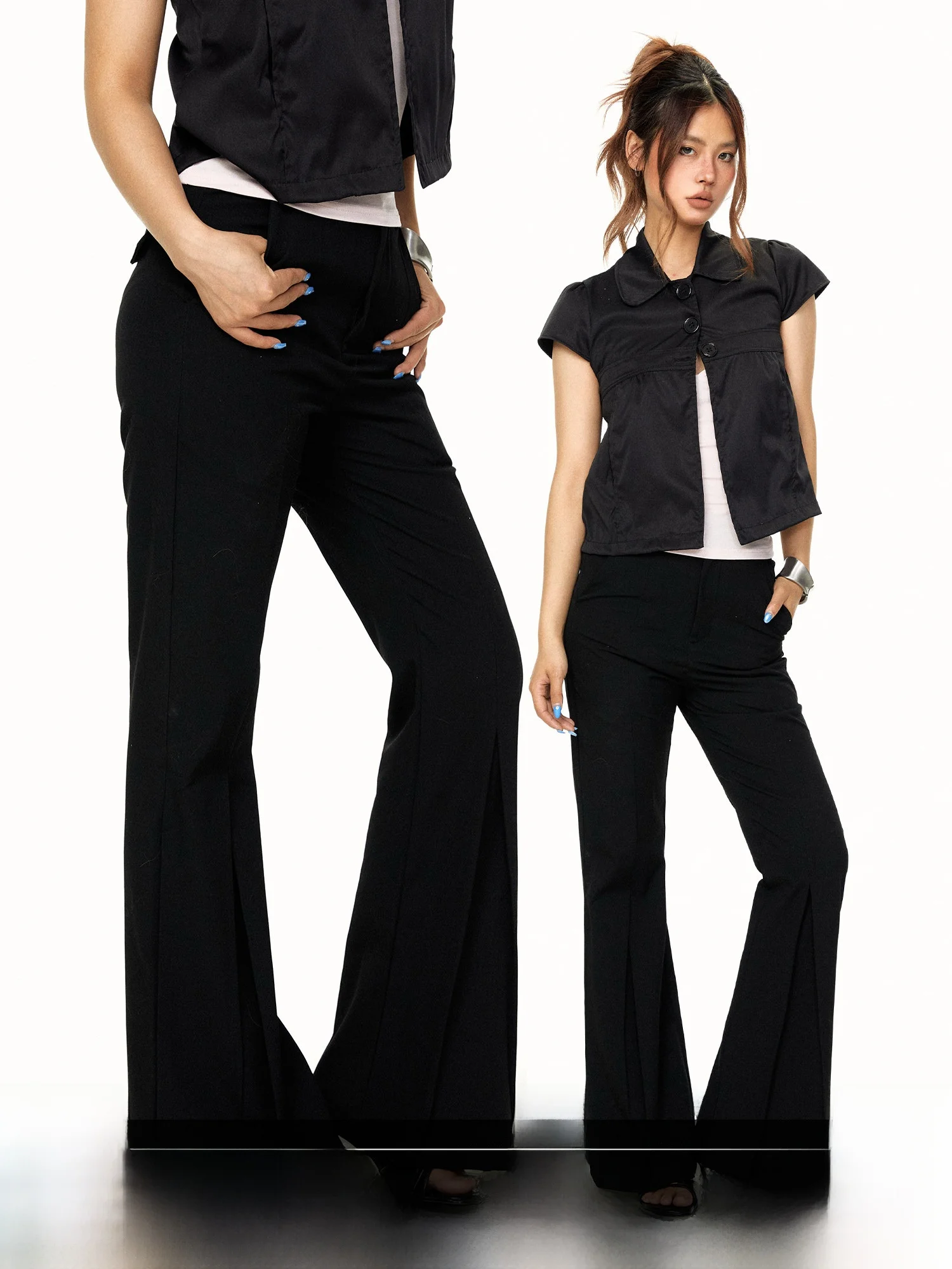 Blackbb American Style Casual Loose Women's Wide Leg Pants Summer Slimming Drapey Micro Flared Trousers with Pockets
Blackbb American Style Casual Loose Women's Wide Leg Pants Summer Slimming Drapey Micro Flared Trousers with Pockets
