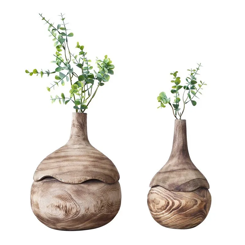 Light luxury wooden vase ornament Modern simple living room decoration Nordic dining table flower vase creative decoration
Light luxury wooden vase ornament Modern simple living room decoration Nordic dining table flower vase creative decoration