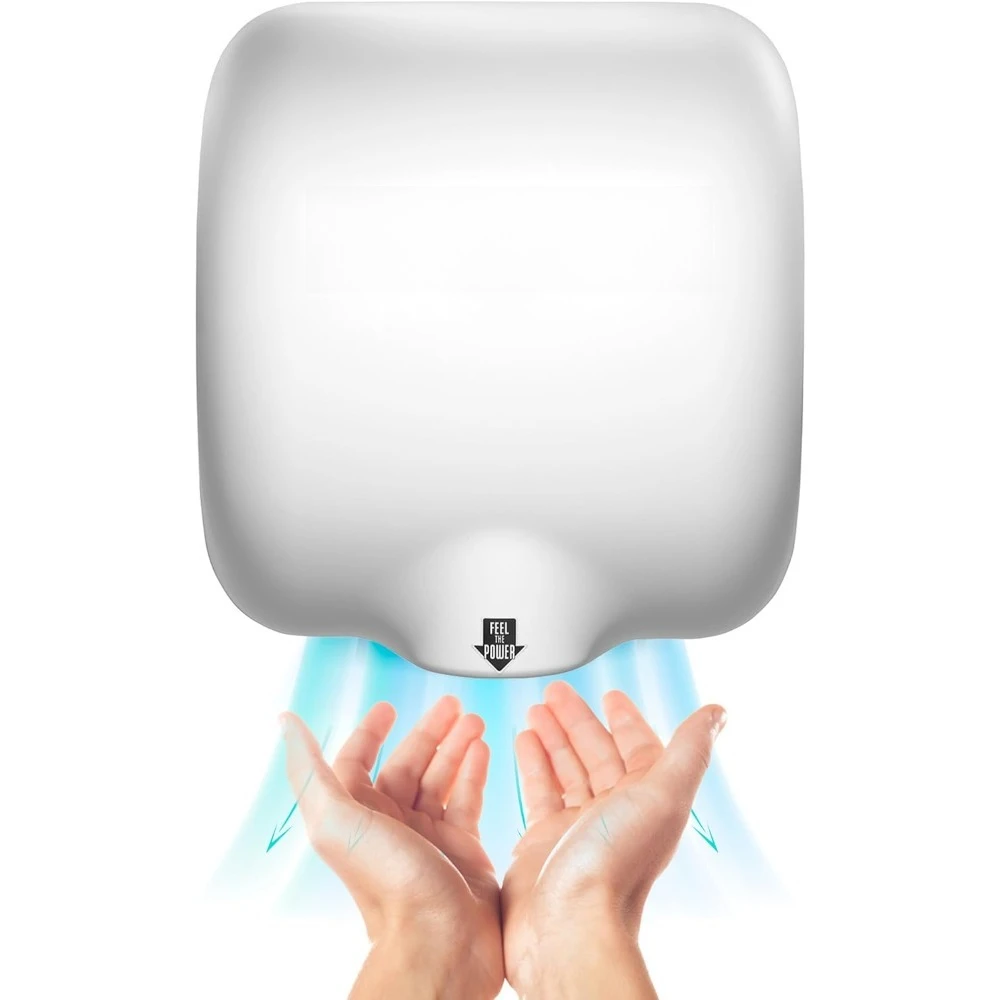 Автоматическая высокоскоростная сушилка для рук белого цвета с термопластичным корпусом, шумопоглощающей насадкой, 110-120В
Автоматическая высокоскоростная сушилка для рук белого цвета с термопластичным корпусом, шумопоглощающей насадкой, 110-120В