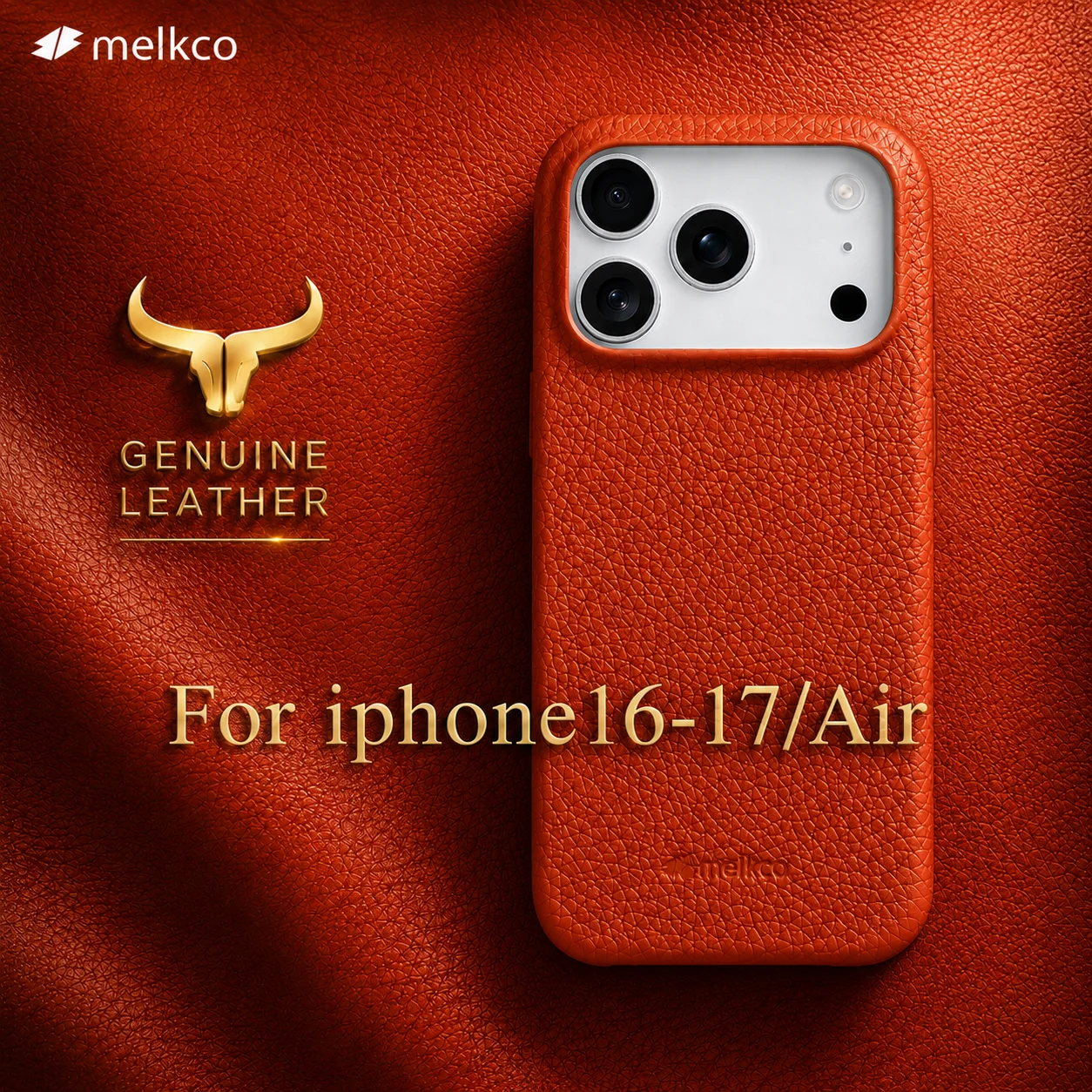 Melkco 100% Genuine Leather Case For iPhone16 17 Pro Max Air Cover with MagSafe protective luxury Cow Magnetic cases
Melkco 100% Genuine Leather Case For iPhone16 17 Pro Max Air Cover with MagSafe protective luxury Cow Magnetic cases