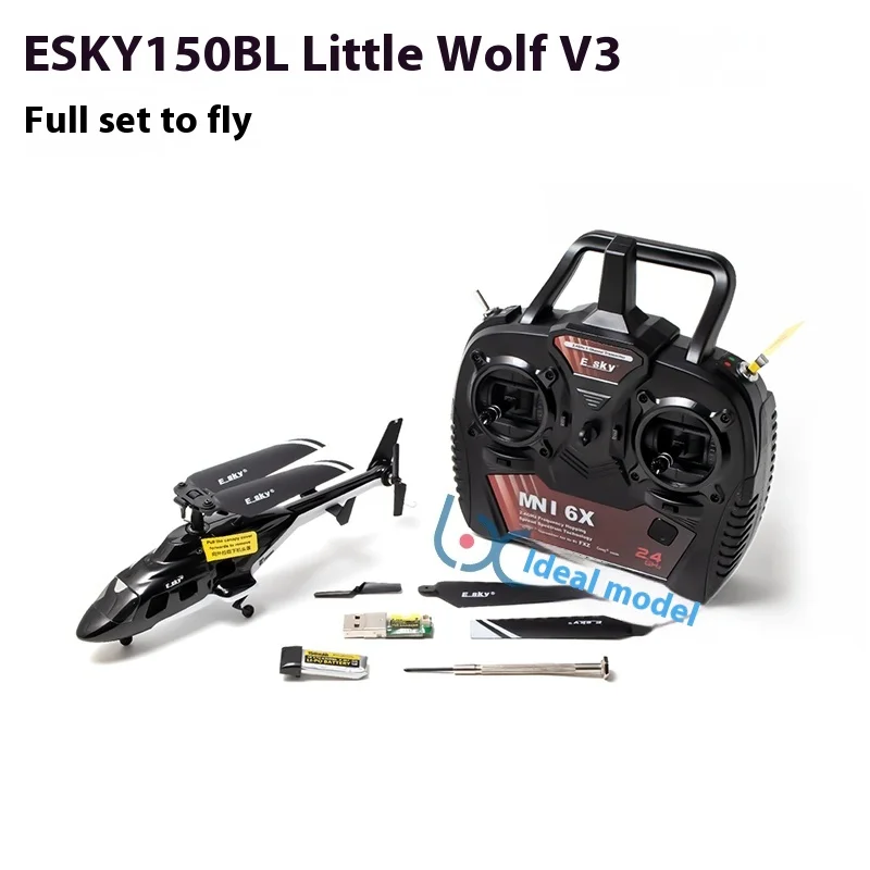 ESKY Little Flying Wolf Helicopter 150bl V3 Four Channel Single Propeller Simulation Mini Remote Control Model Aircraft
ESKY Little Flying Wolf Helicopter 150bl V3 Four Channel Single Propeller Simulation Mini Remote Control Model Aircraft
