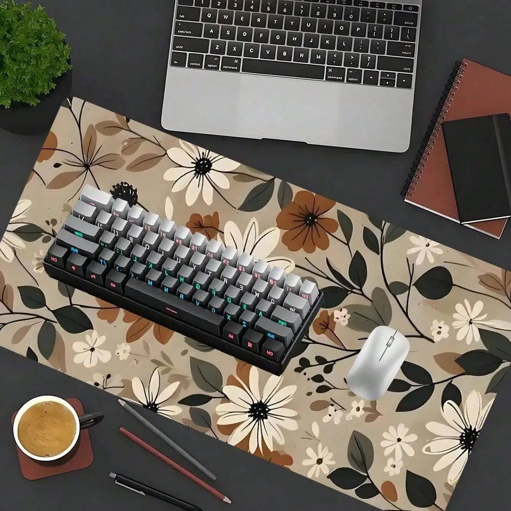 1pc Floral Pattern Mouse Pad Boho Flowers Mousepad Extra Large Desk Mat With Stitched Edge Non-Slip Rubber Base For Home Office Decor Desk Pad 35.4x15.7 Inch As Gifts For Friends Back To School
1pc Floral Pattern Mouse Pad Boho Flowers Mousepad Extra Large Desk Mat With Stitched Edge Non-Slip Rubber Base For Home Office Decor Desk Pad 35.4x15.7 Inch As Gifts For Friends Back To School