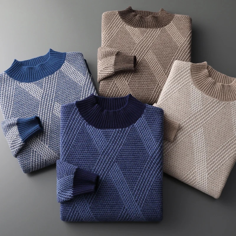 Pullover Men's O-Neck 100% Pure Wool Sweater Casual Knitted Full Sleeve Men's Business Sweater Hot Sale In Autumn And Winter
Pullover Men's O-Neck 100% Pure Wool Sweater Casual Knitted Full Sleeve Men's Business Sweater Hot Sale In Autumn And Winter